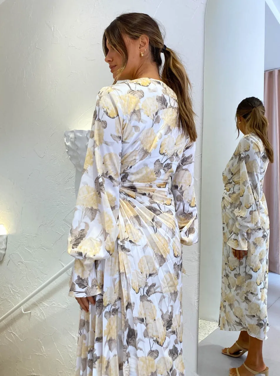 Acler Cresta Dress in Hydrangea Garden
