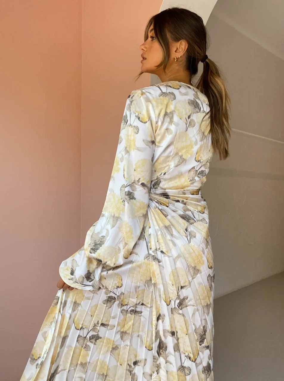 Acler Cresta Dress in Hydrangea Garden