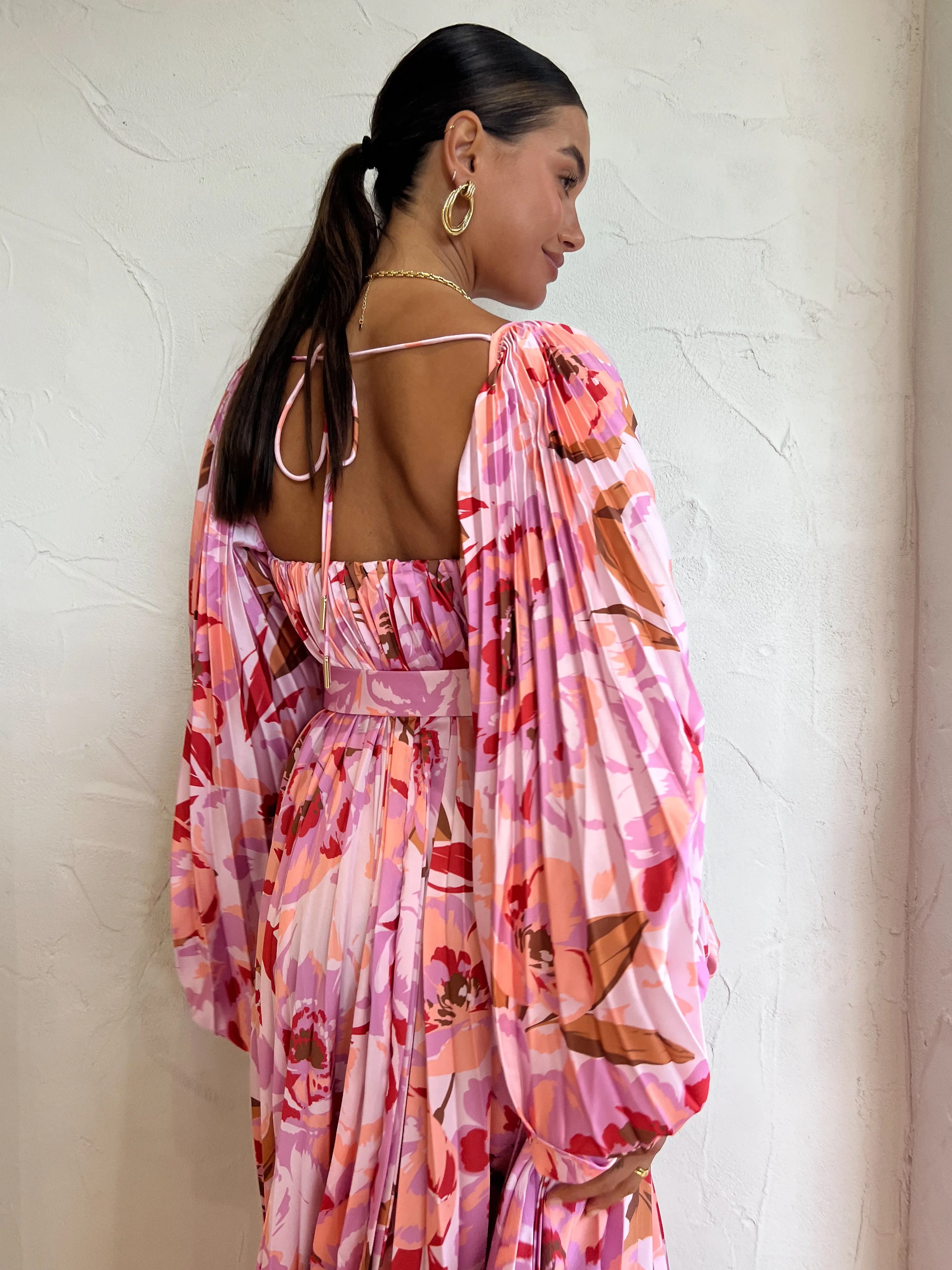 Acler Lothair Dress in Peony Harvest