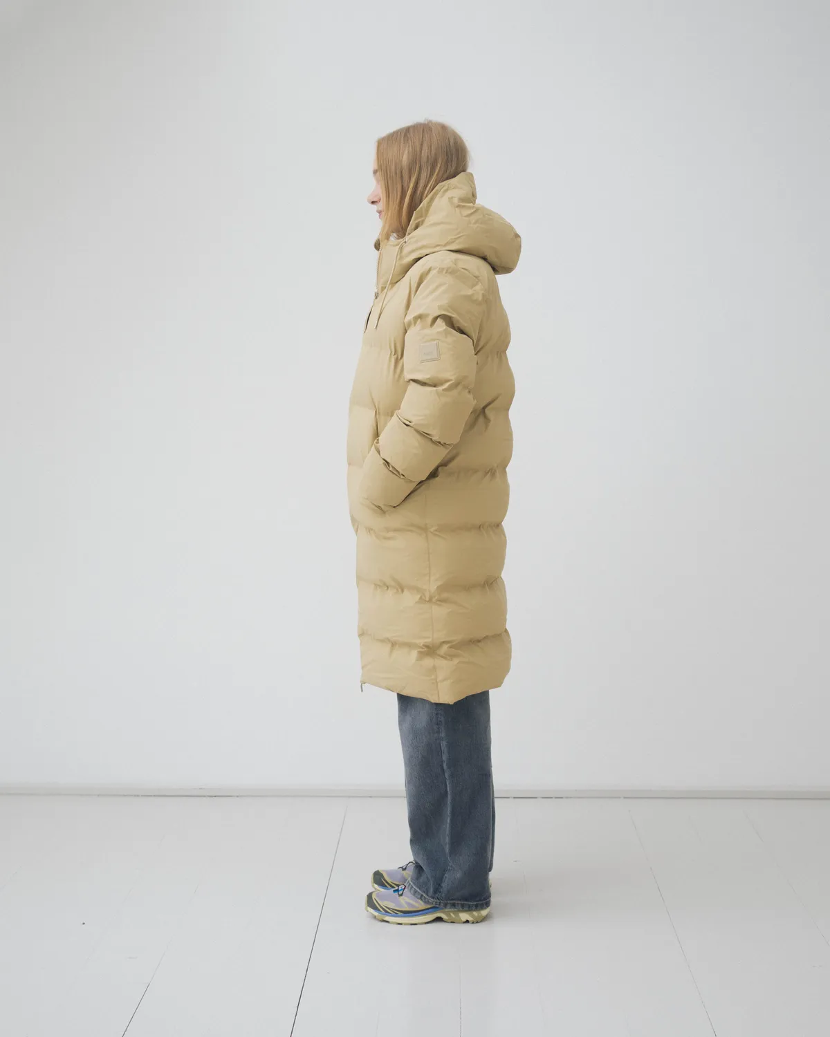 Alta Long Puffer Jacket W3T4 - Sand