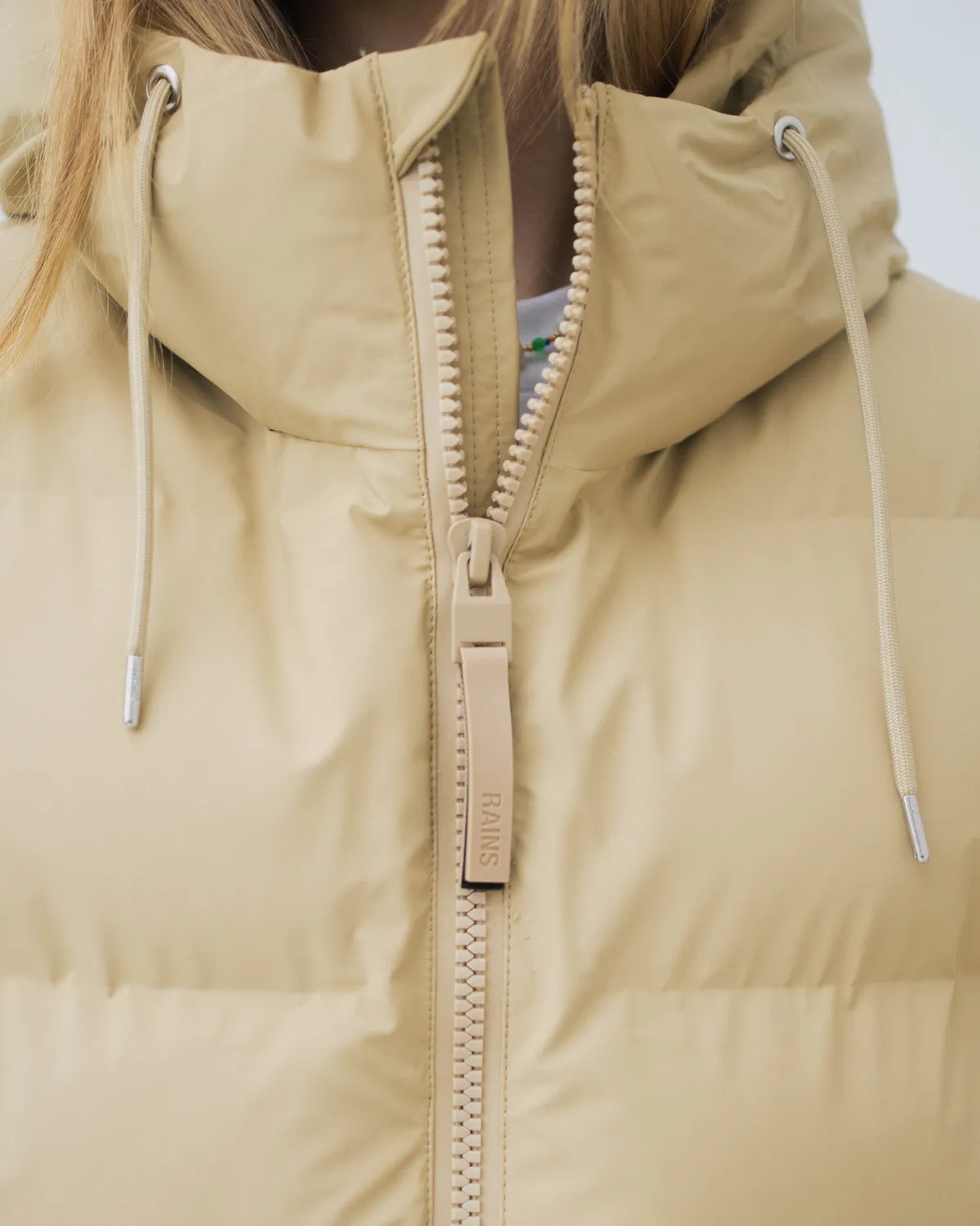Alta Long Puffer Jacket W3T4 - Sand