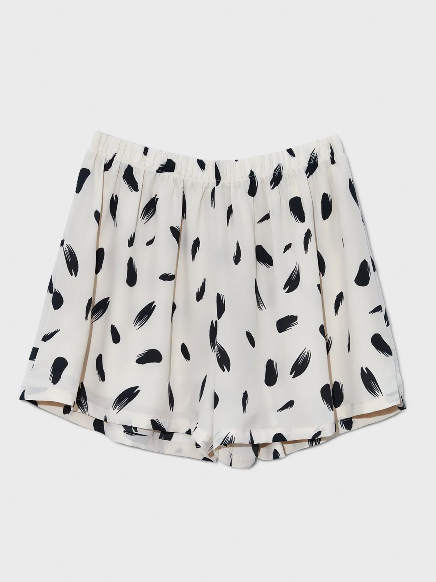Bella Brushstroke Elastic Waist Shorts