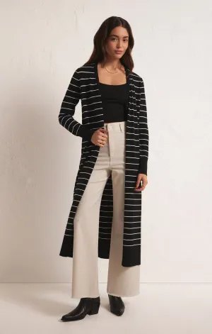 Bellini Stripe Cardigan Black