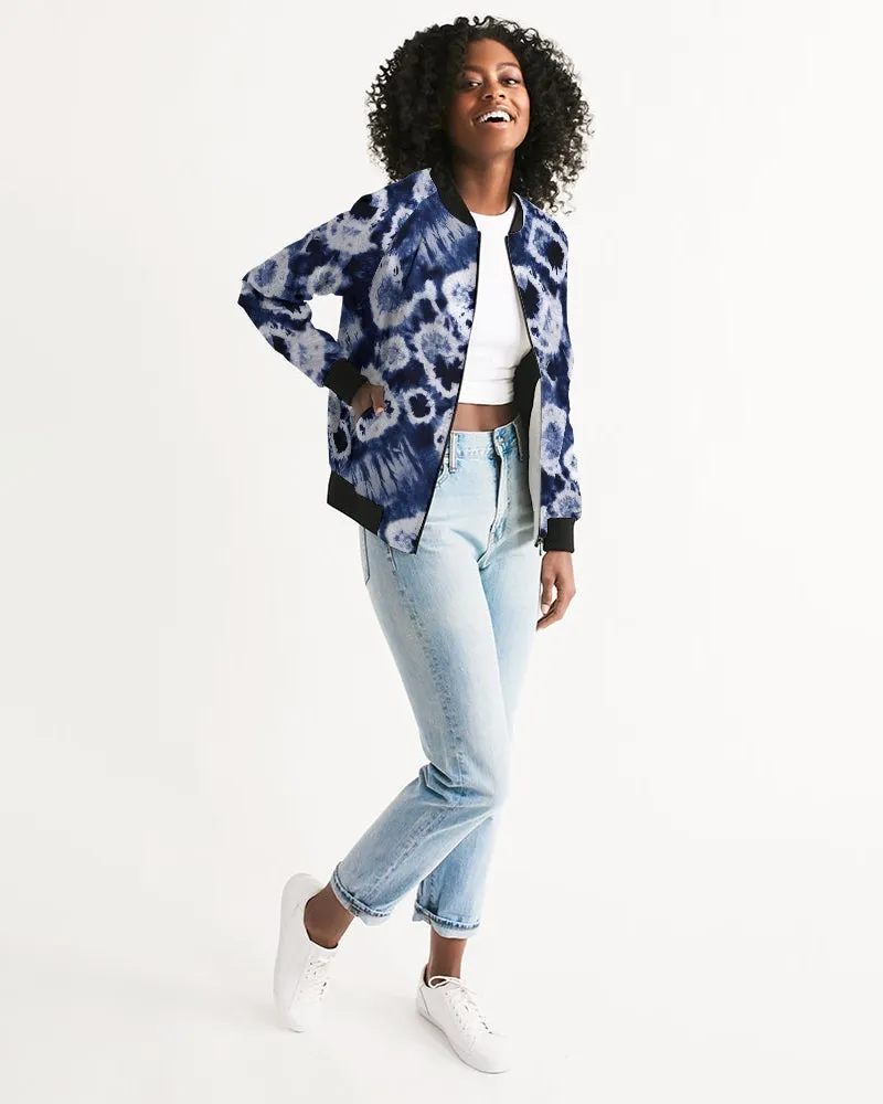 Blue Bubbles Women's Bomber Jacket