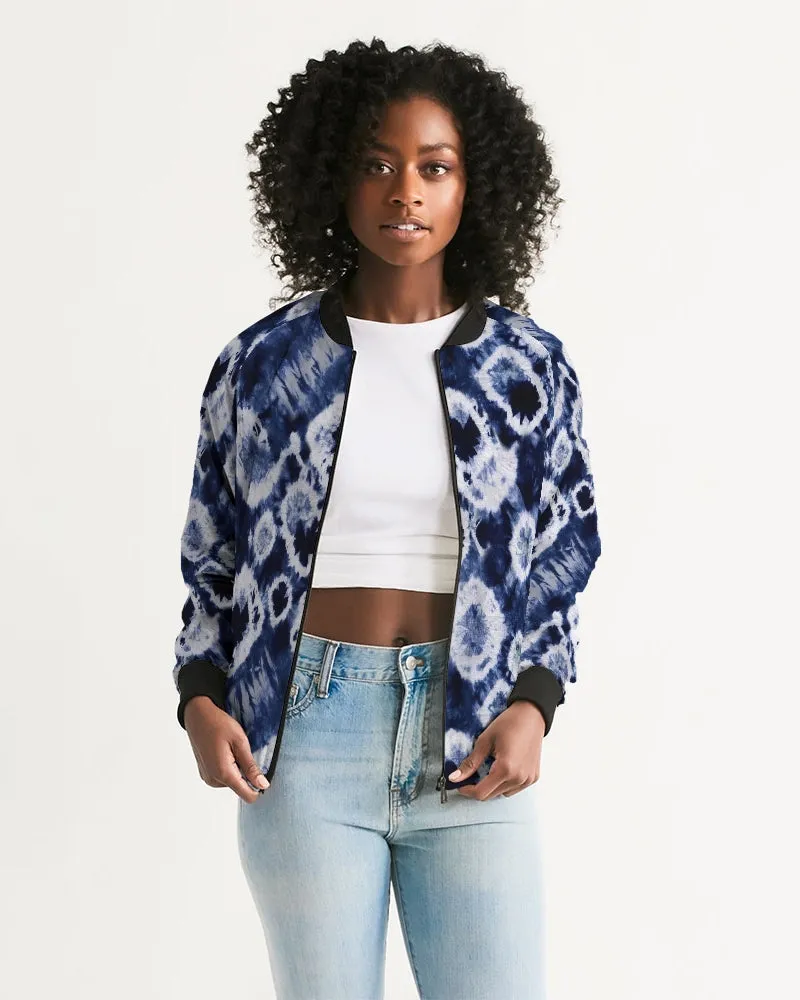 Blue Bubbles Women's Bomber Jacket