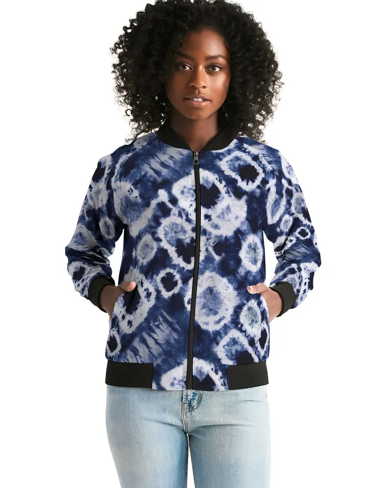 Blue Bubbles Women's Bomber Jacket