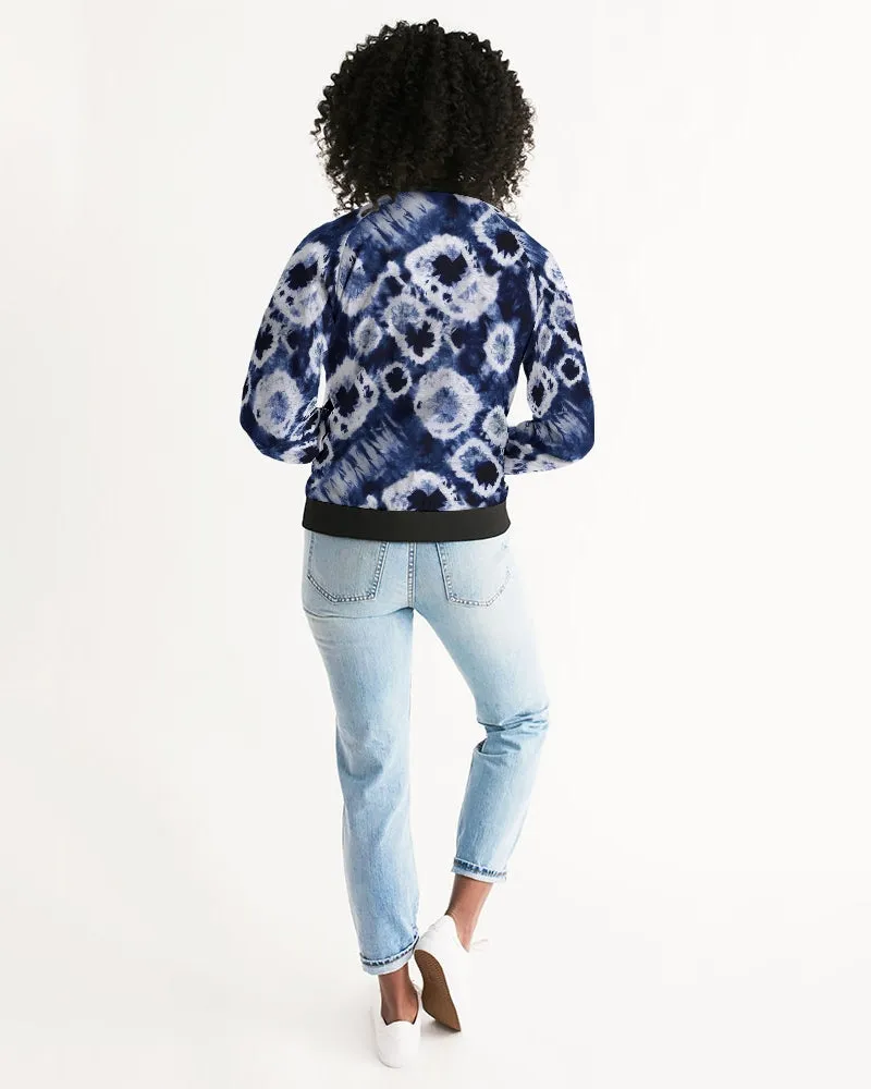 Blue Bubbles Women's Bomber Jacket