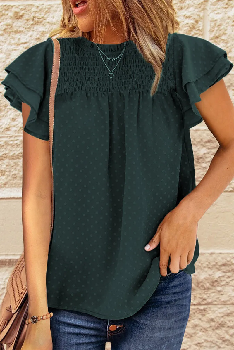 Botanical Blooms Chiffon Organic Cotton Blouse