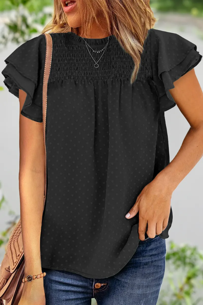 Botanical Blooms Chiffon Organic Cotton Blouse