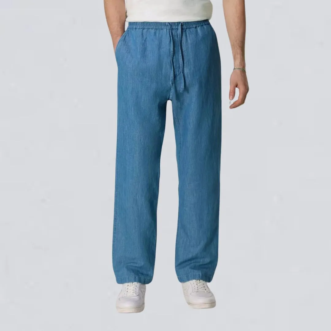 Bradford Denim Drawstring Pant (Light Indigo)