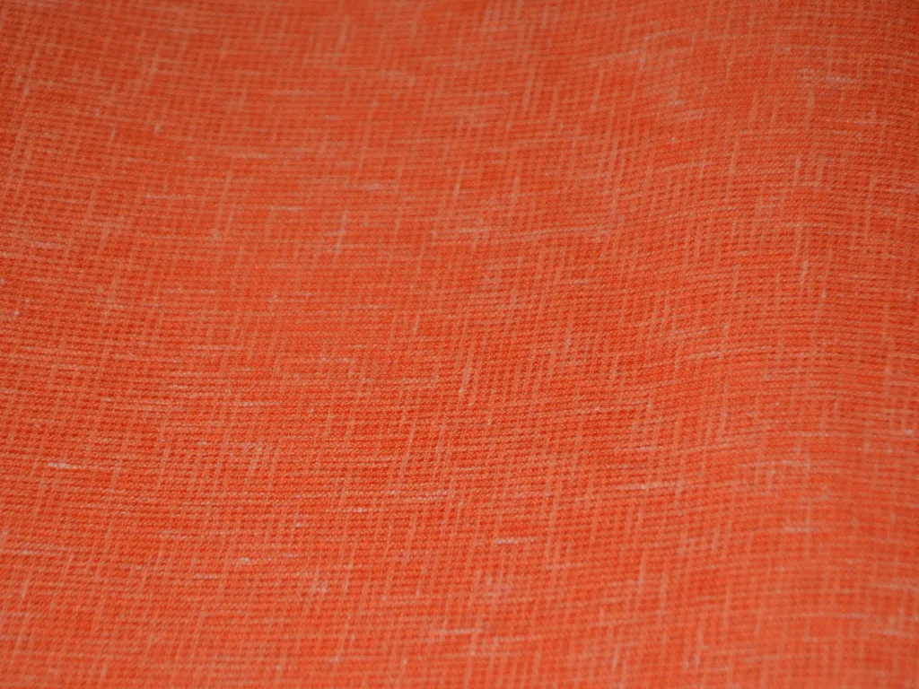 Brick Red Loose Weave Superior Cotton Linen Fabric