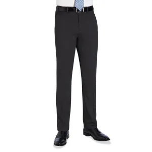 Brook Taverner Pegasus Slim Fit Trouser - Charcoal Pindot