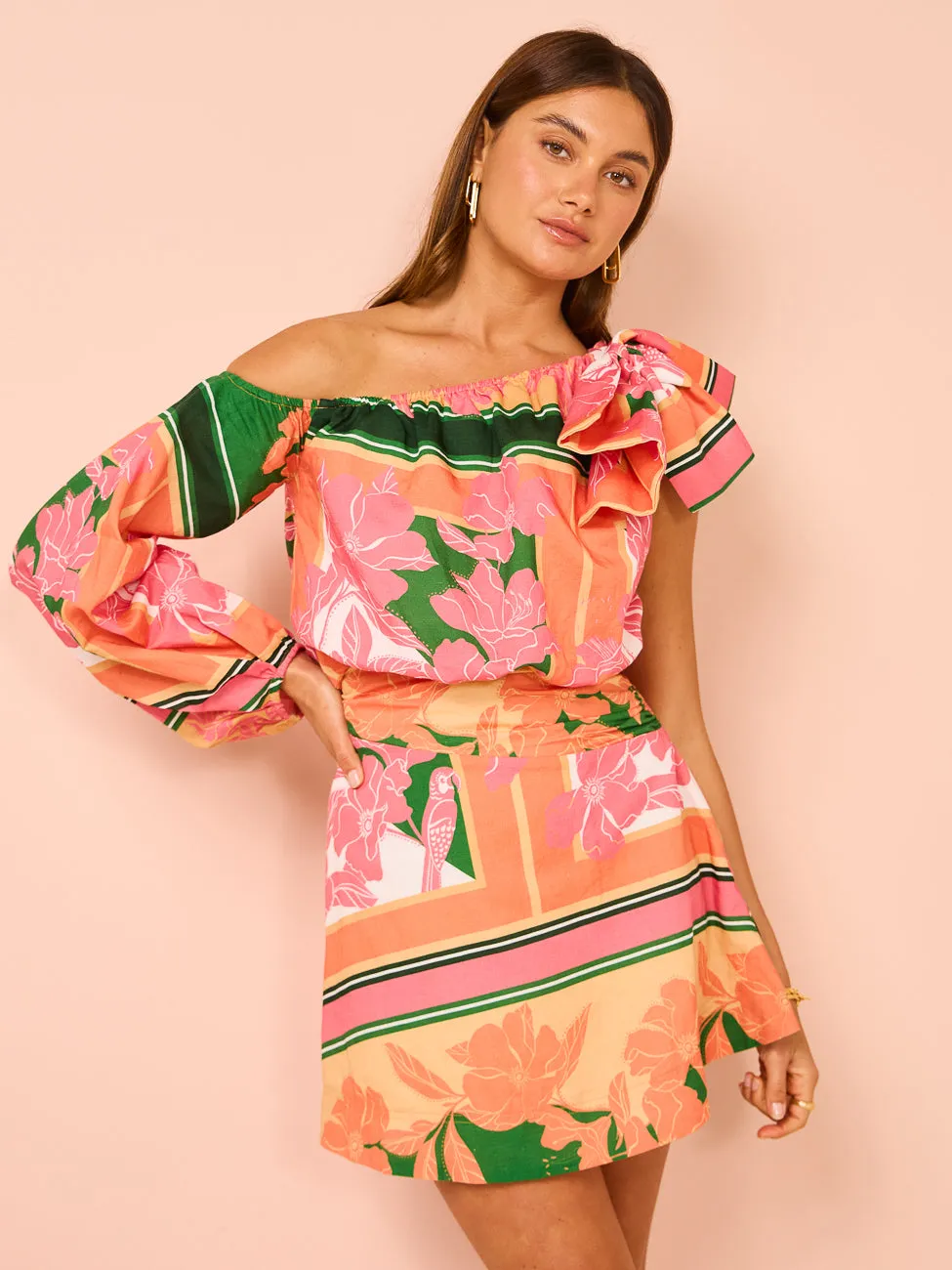 By Nicola Rosa Mini Dress in Rio Floral