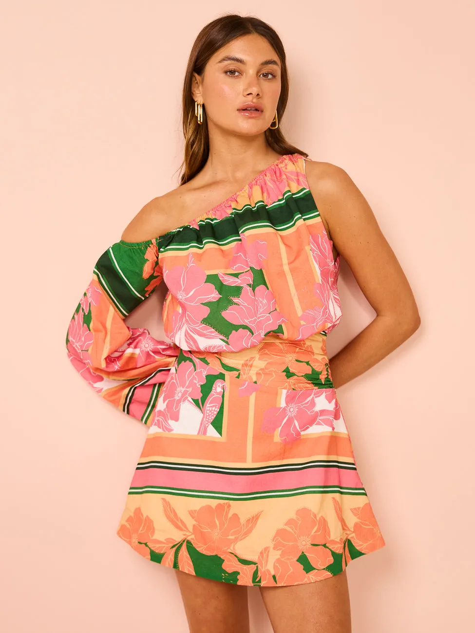 By Nicola Rosa Mini Dress in Rio Floral