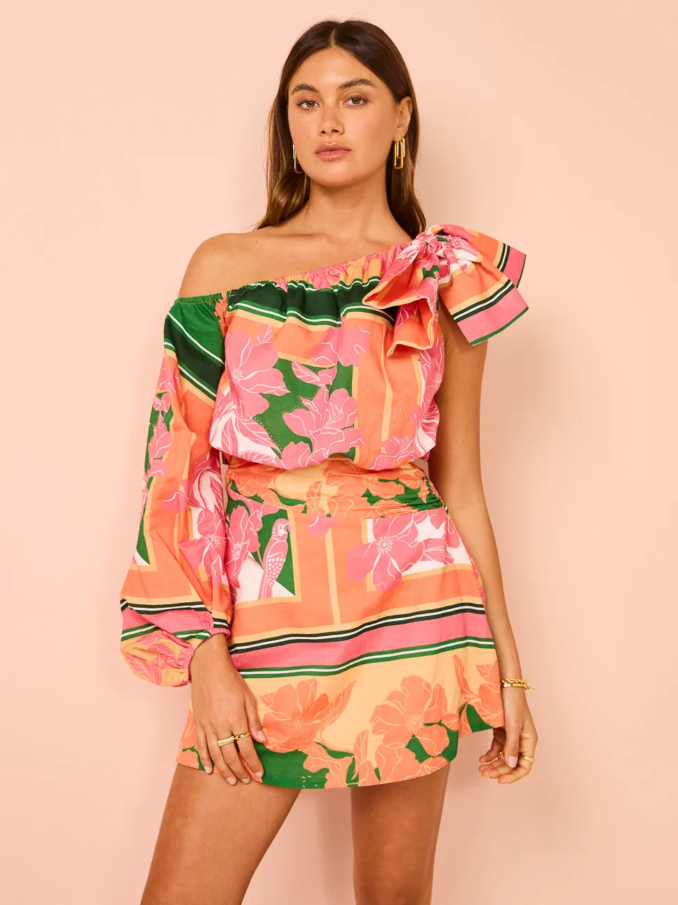 By Nicola Rosa Mini Dress in Rio Floral