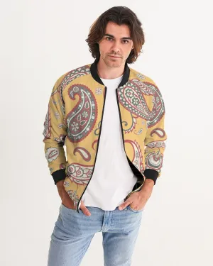 Canary Paisley Bomber Jacket