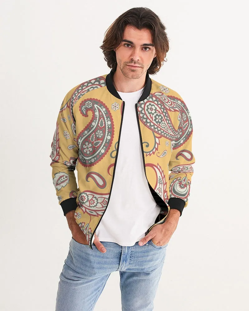 Canary Paisley Bomber Jacket