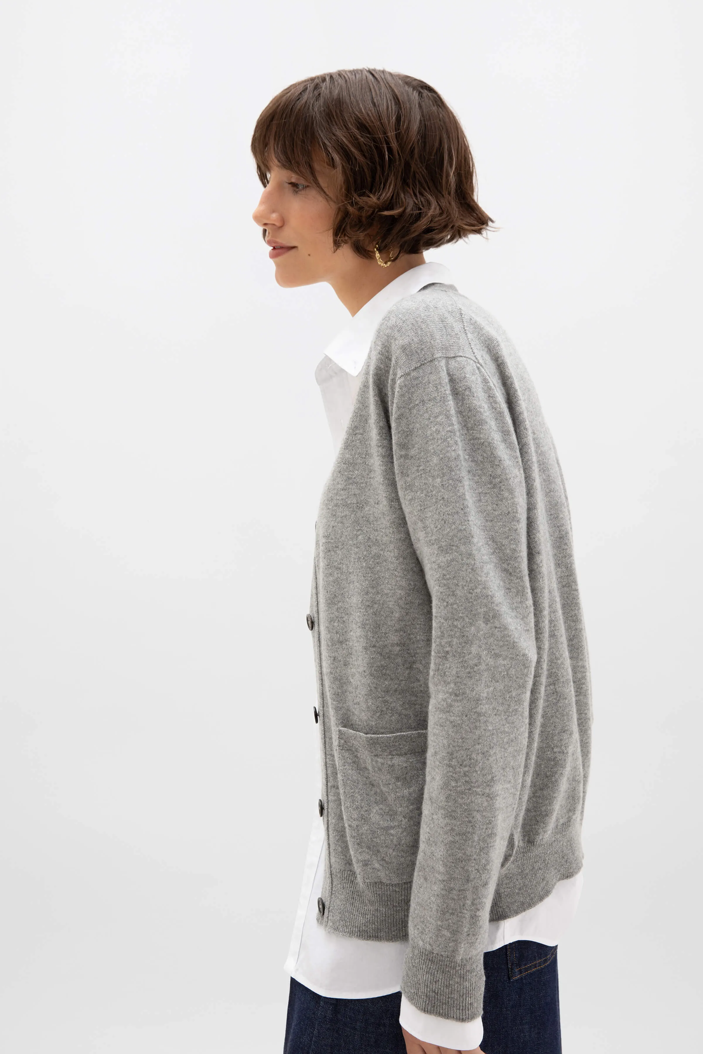 Cashmere Boyfriend Cardigan
