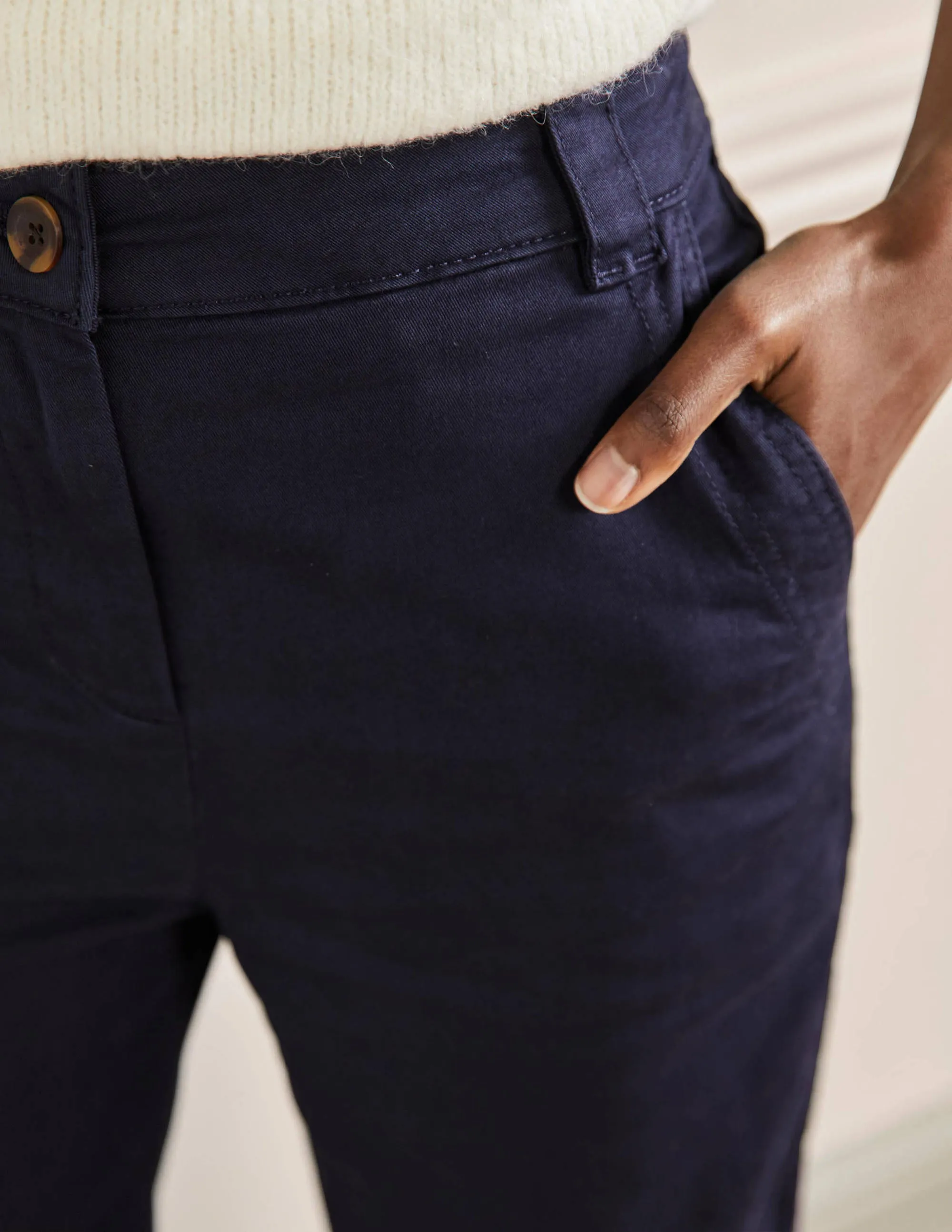 Classic Chino Trousers-Navy