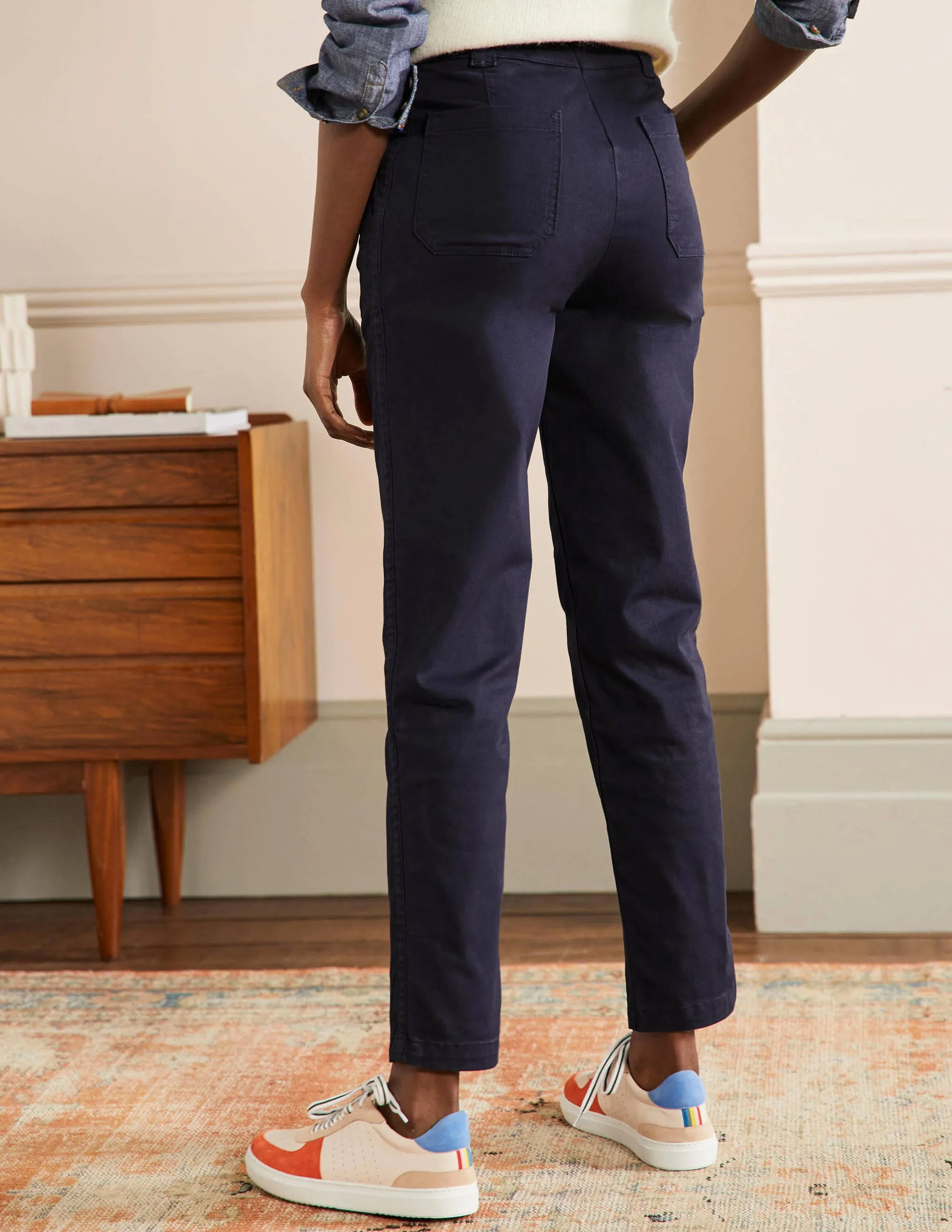 Classic Chino Trousers-Navy