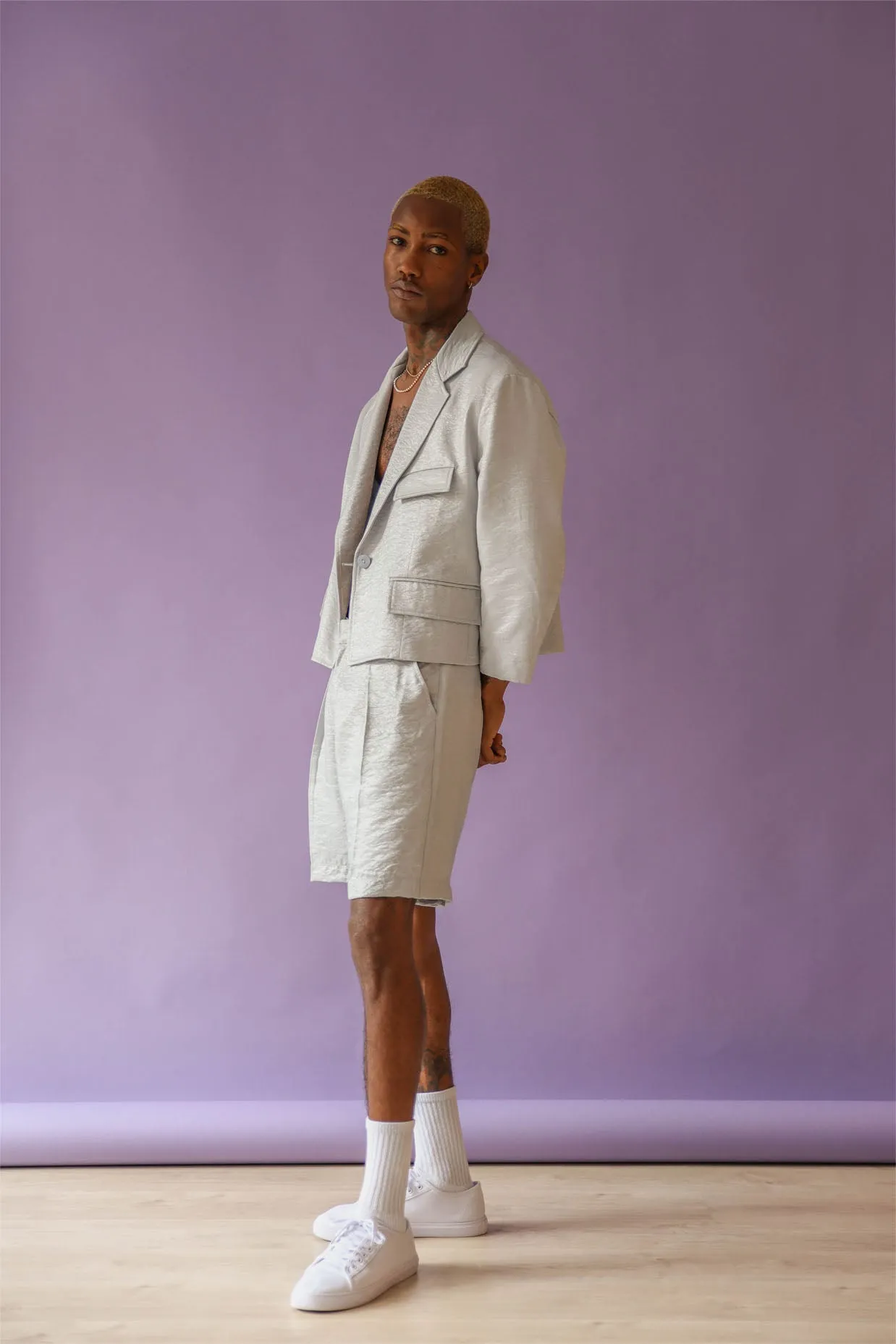 Cropped suit