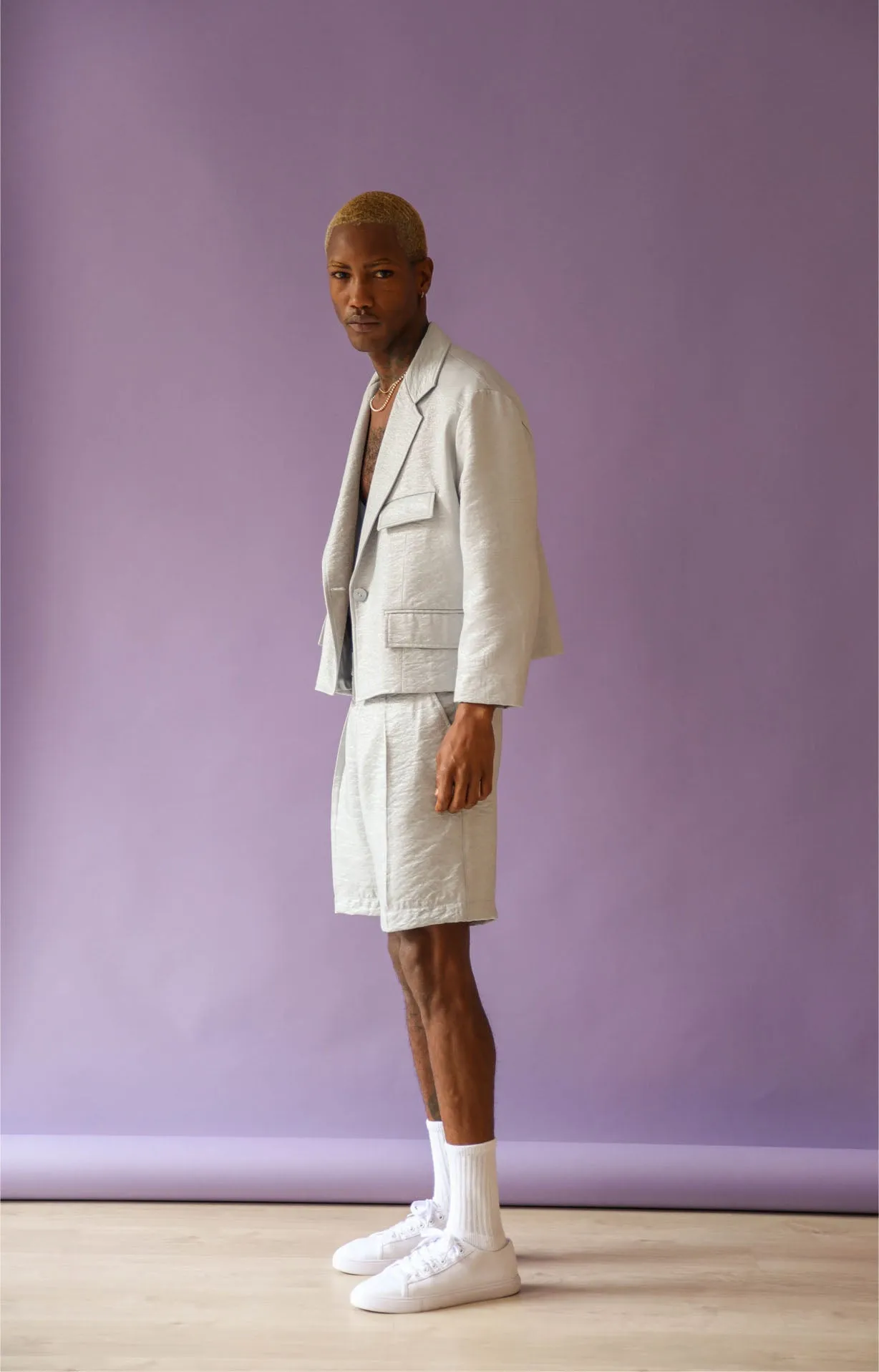 Cropped suit