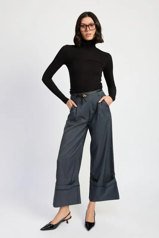 Cuffed Dress Pants