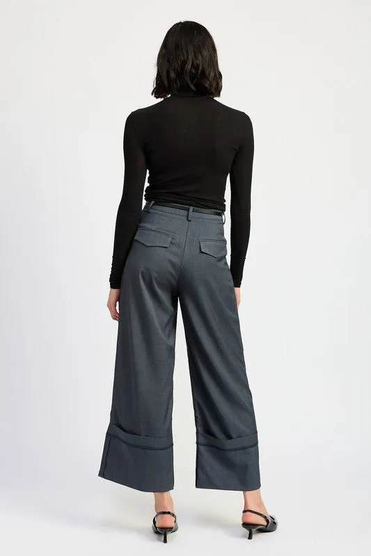 Cuffed Dress Pants