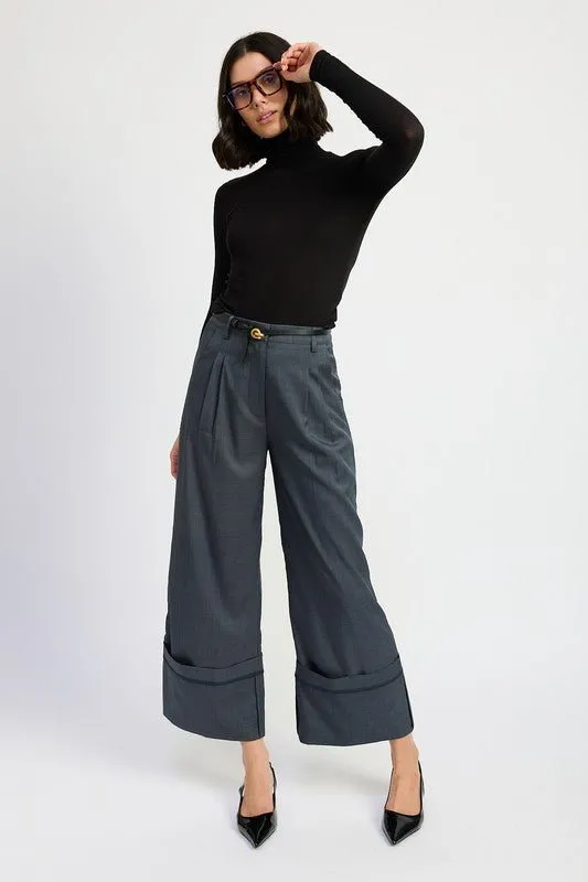 Cuffed Dress Pants