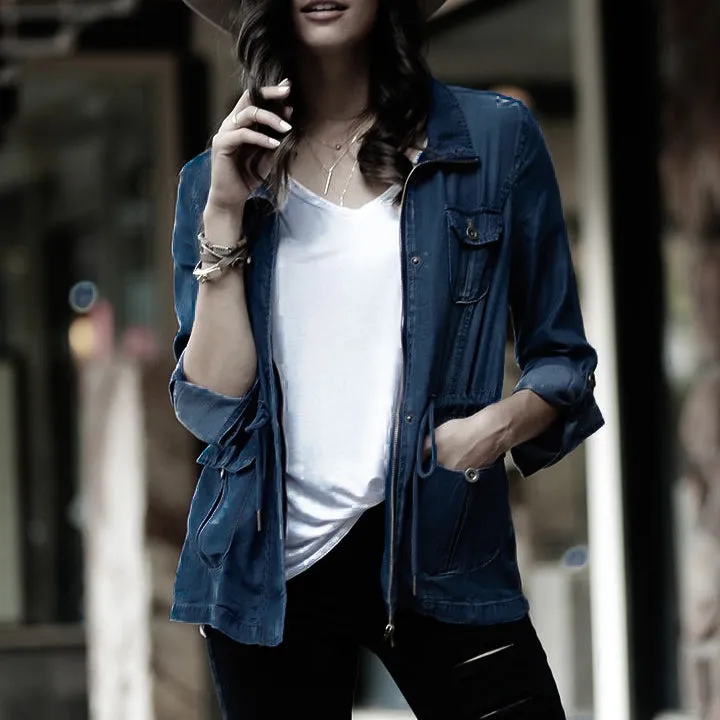 Denim Anorak Jacket