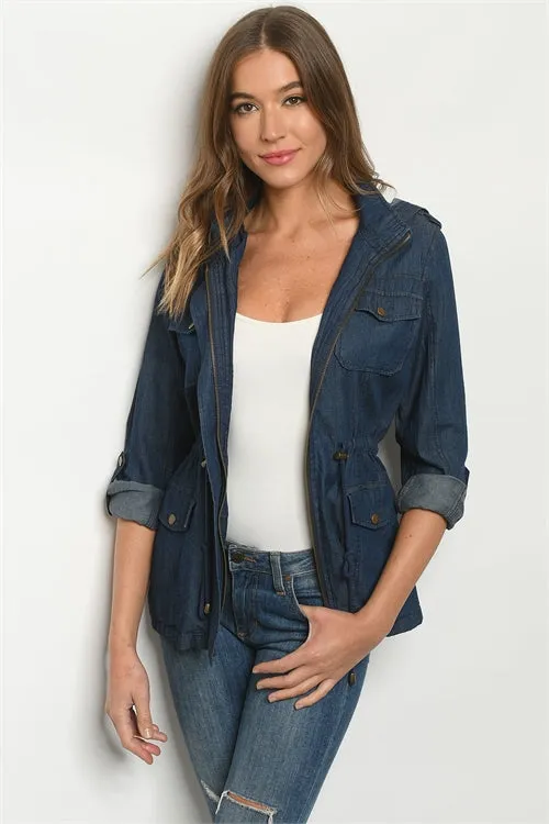Denim Anorak Jacket