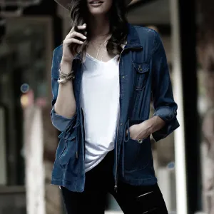 Denim Anorak Jacket