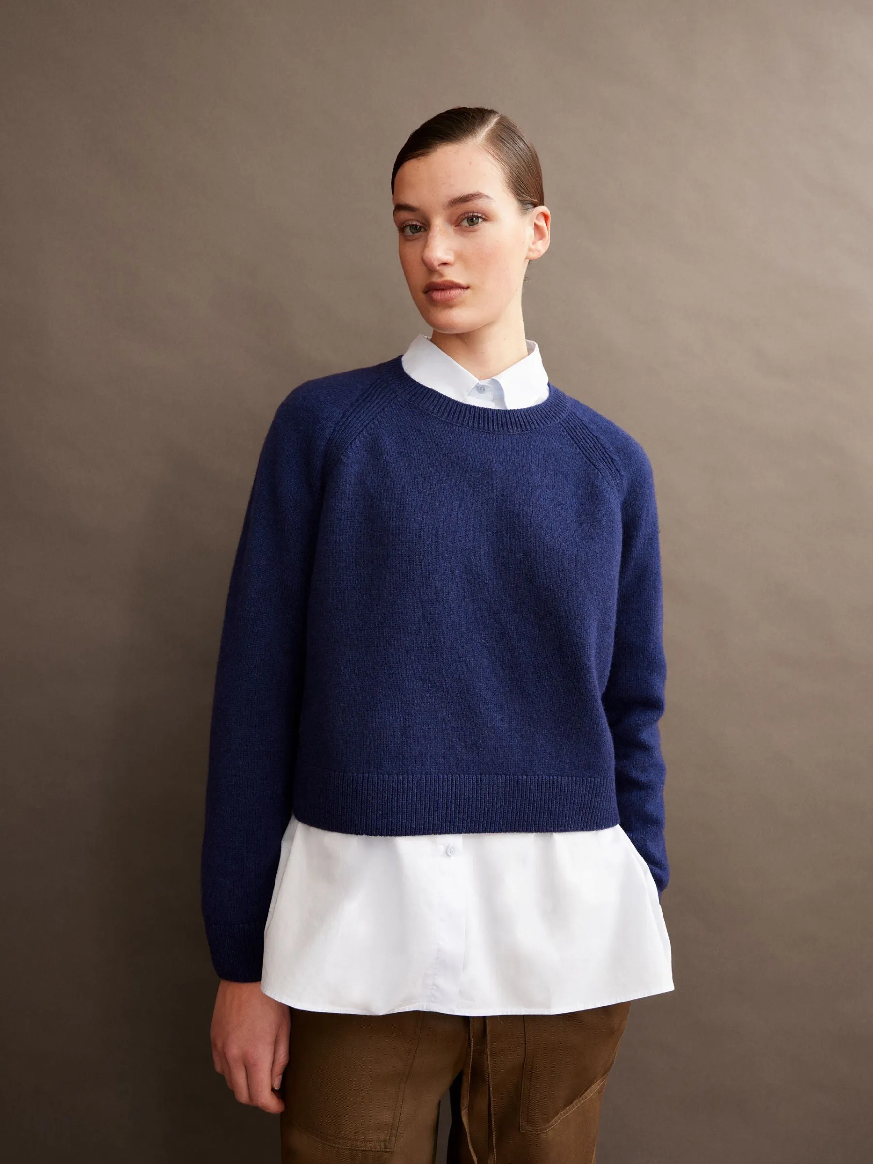 Diliriaa Reglana Knitted Sweater Deep Sea Blue Women | Armedangels