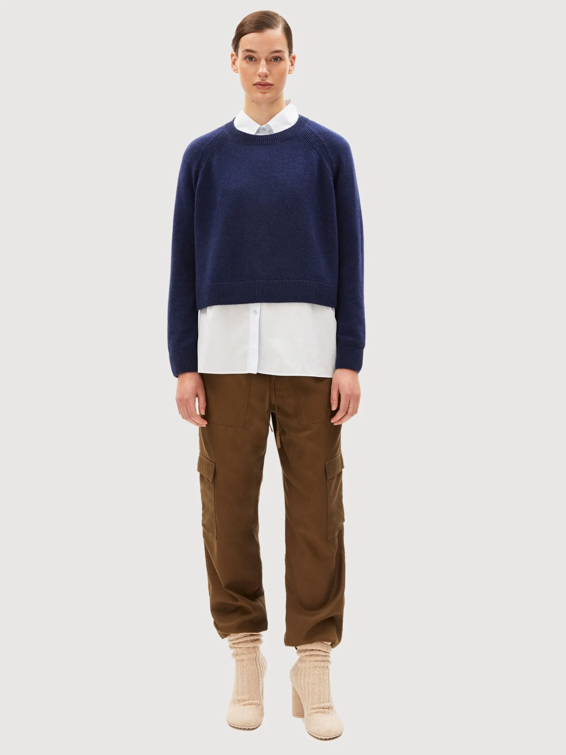 Diliriaa Reglana Knitted Sweater Deep Sea Blue Women | Armedangels