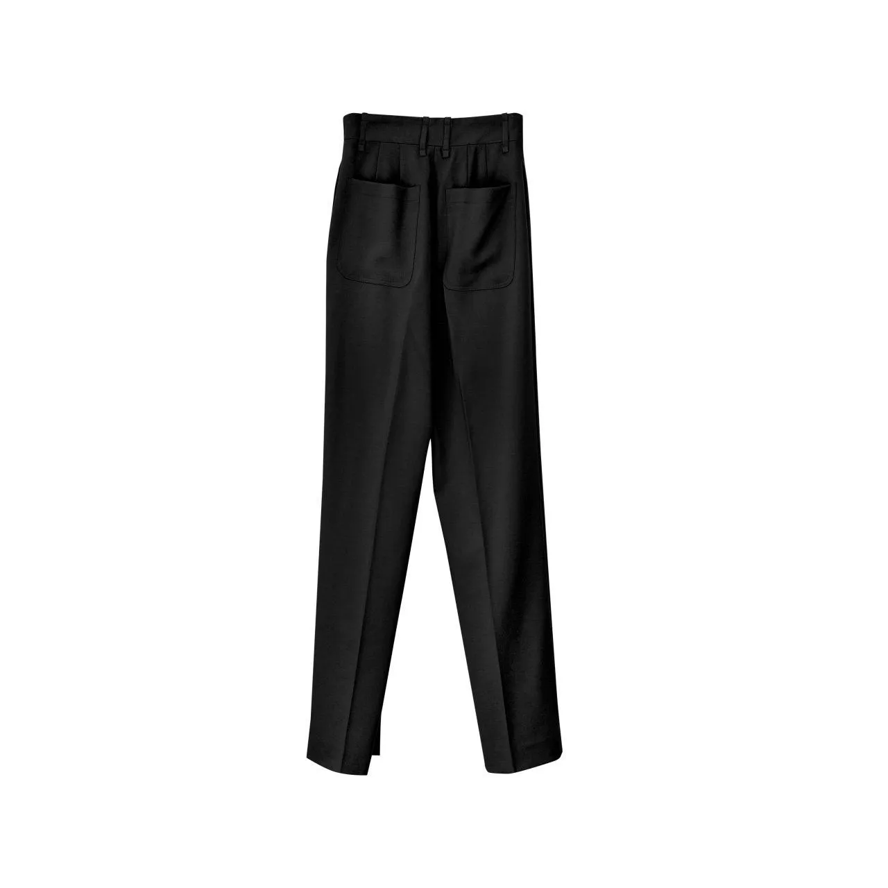 DOUBLE PLEATED STRETCH TROUSERS