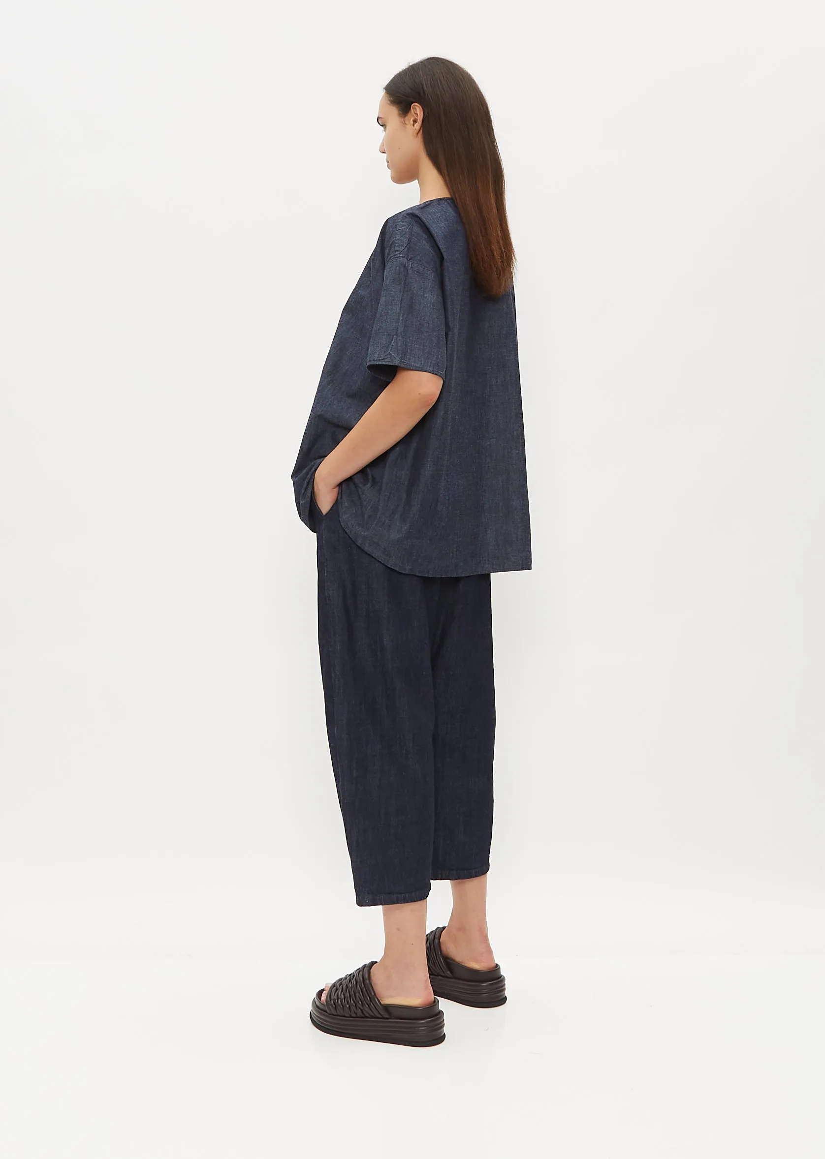 Drop Shoulder Cotton Top