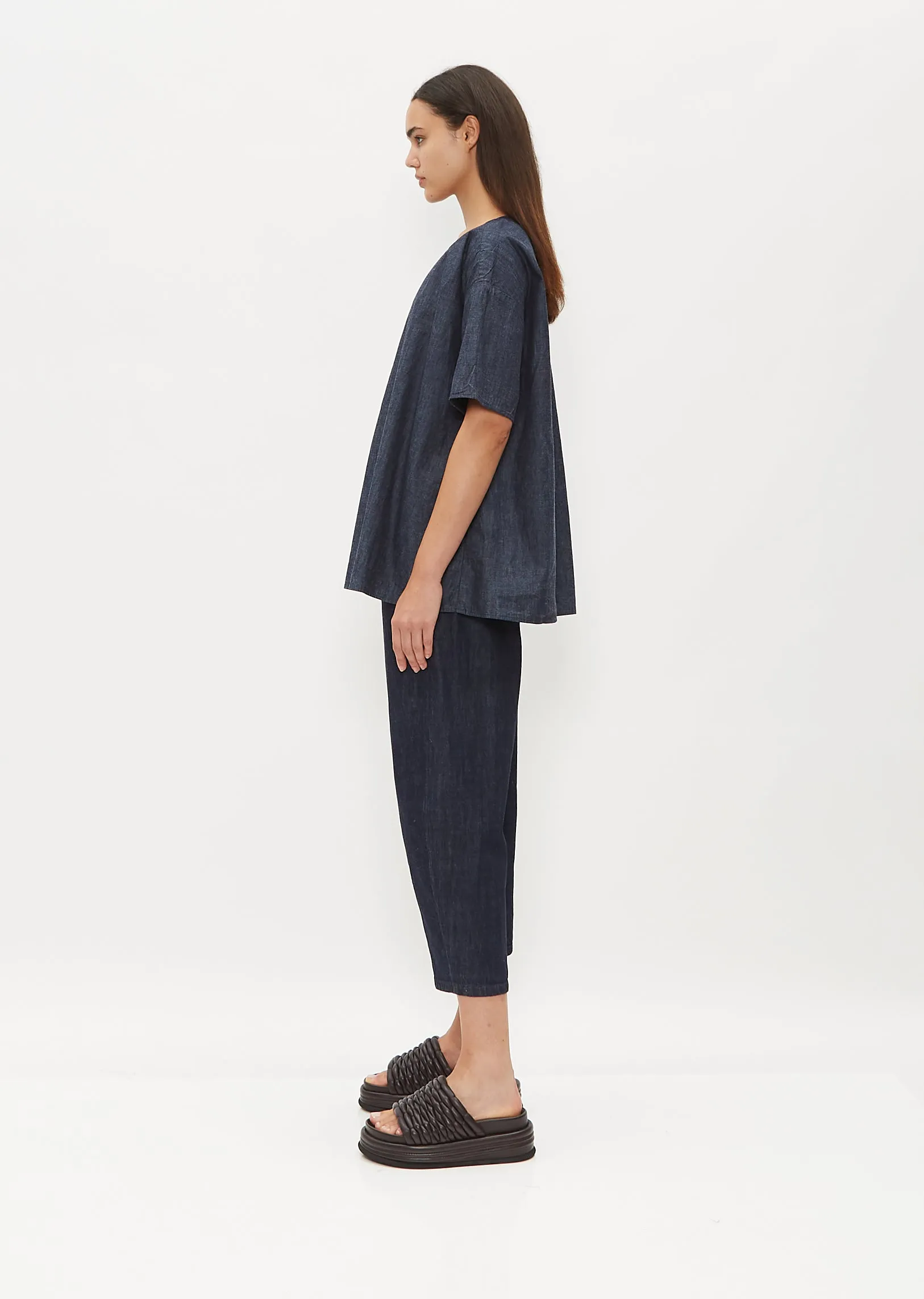 Drop Shoulder Cotton Top