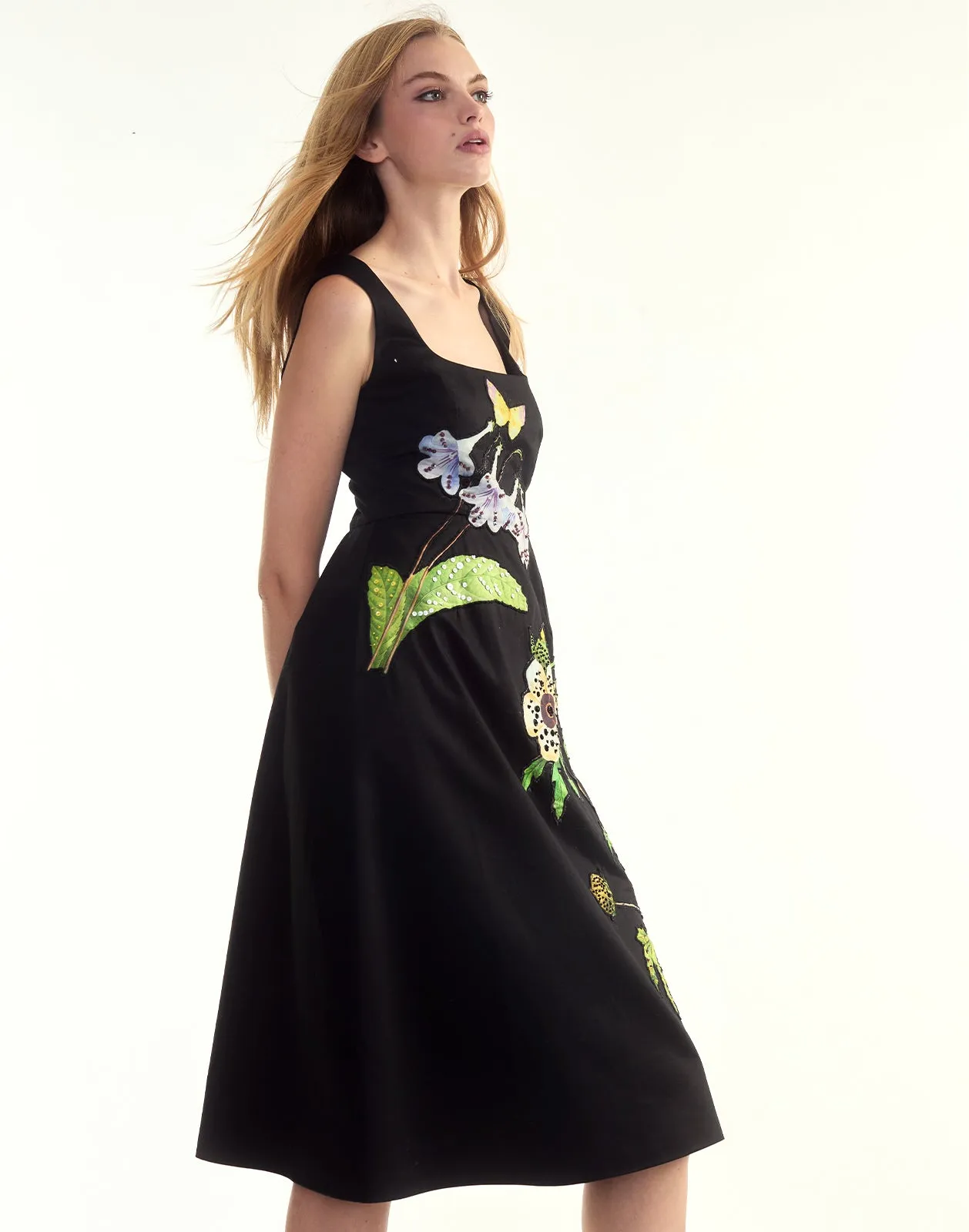 Embellished Bellflower Dress