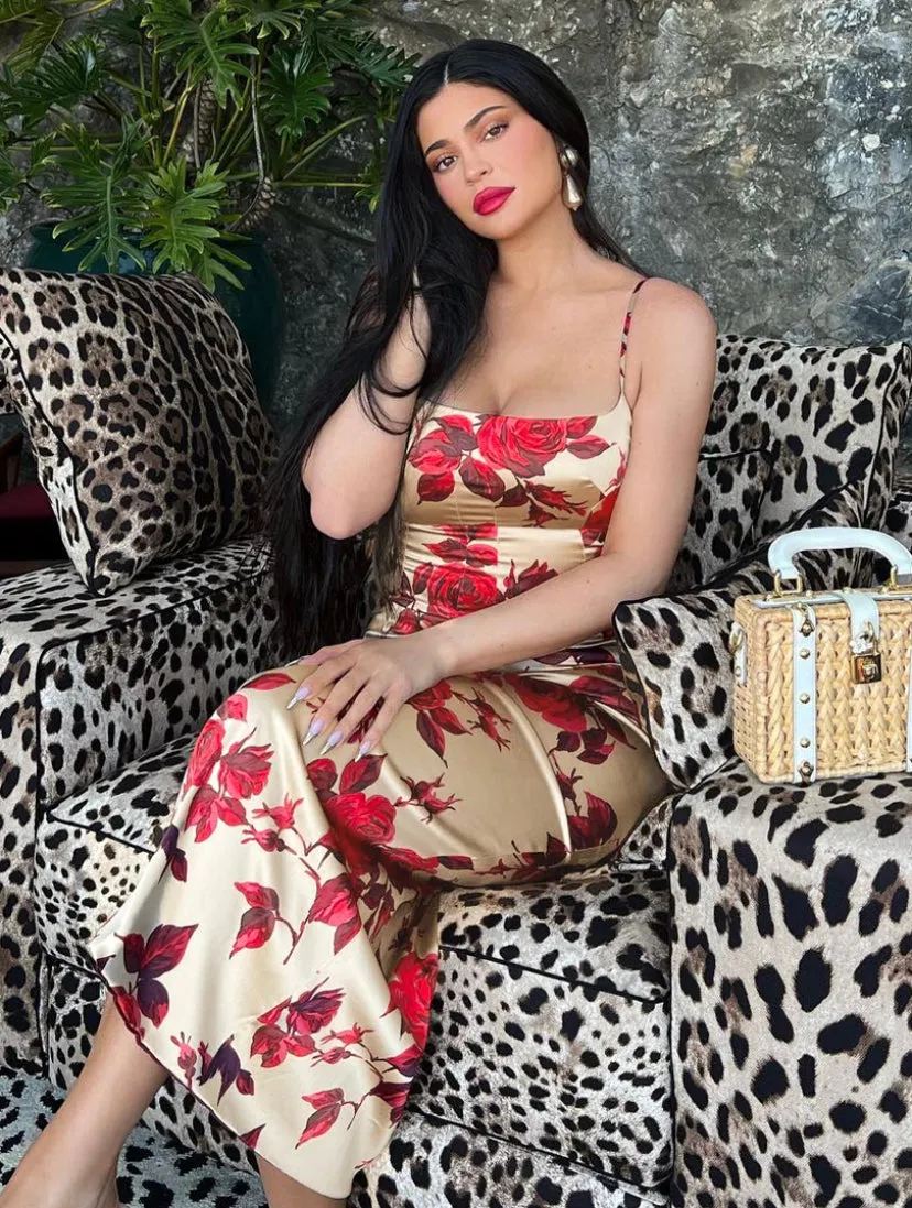 Floral Satin Maxi Dress