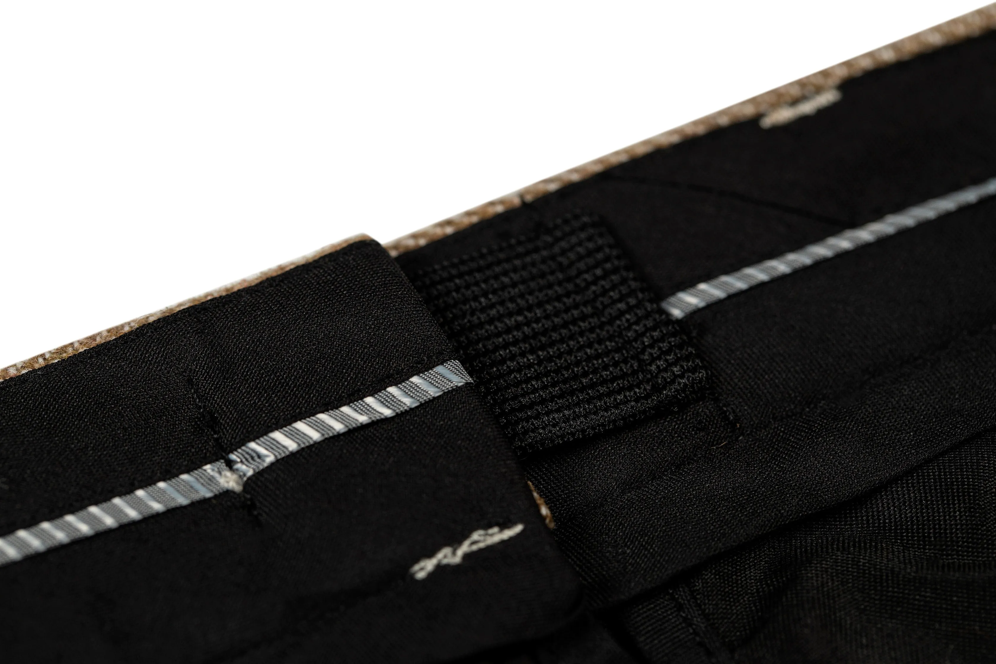 Formal Men's Slim Fit Tweed Suit Pants Flat Trousers