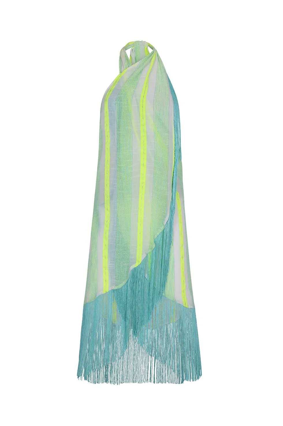 Fringed Crossover Dress