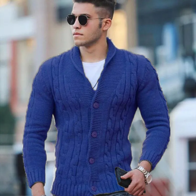 Jack Washington Solid Color Knit Cardigan