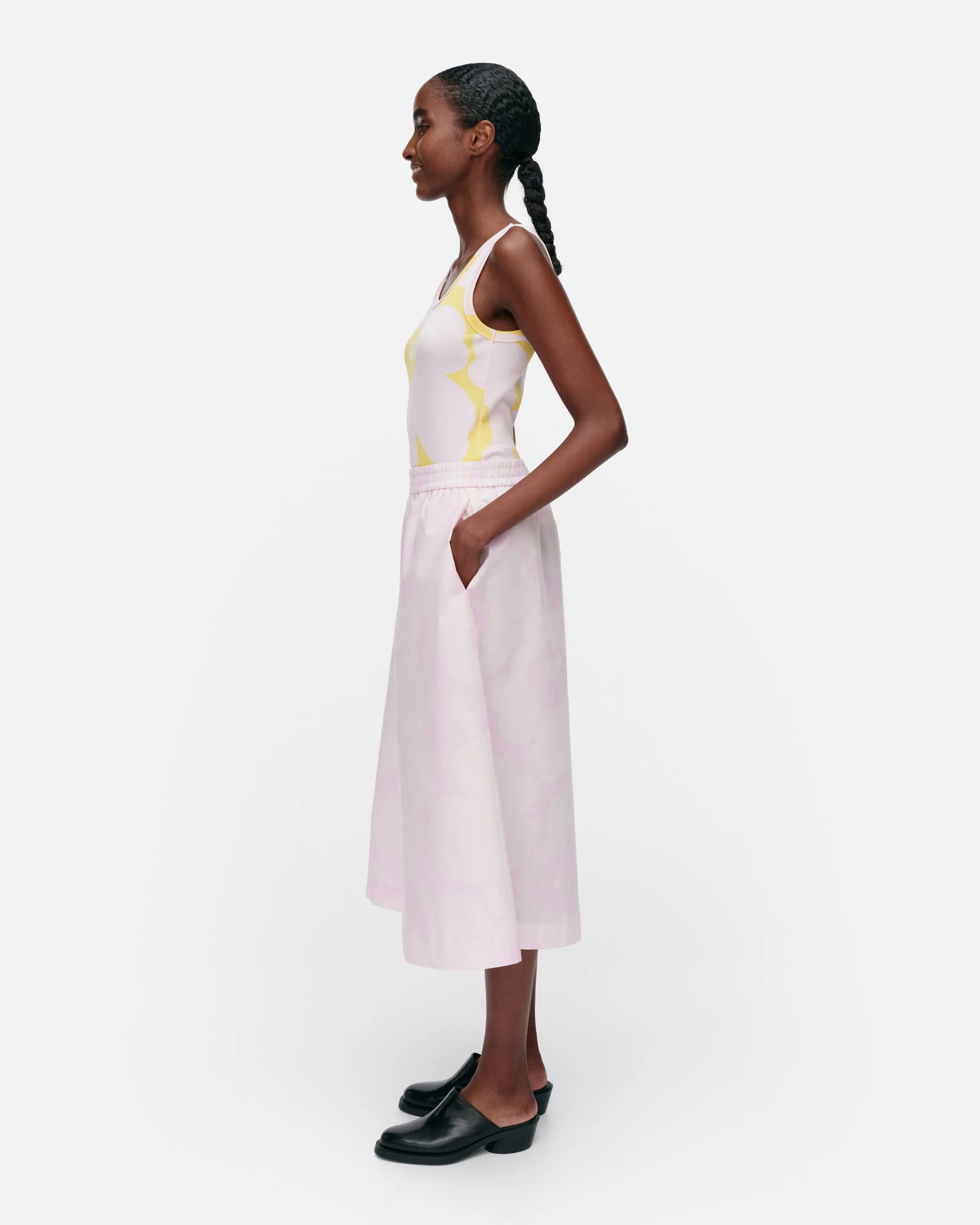 Kearte Unikko Cotton Poplin Elastic Waist Culottes