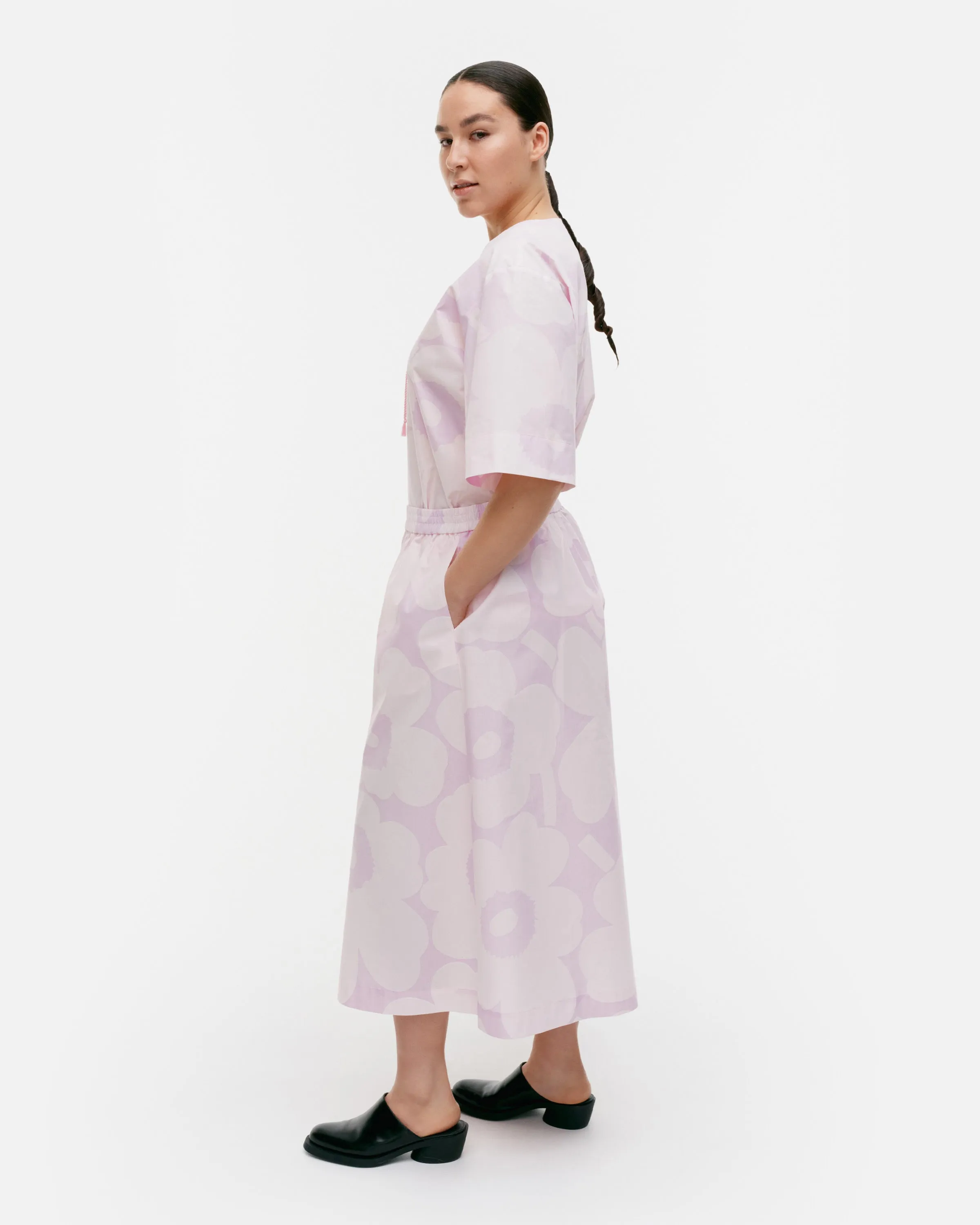 Kearte Unikko Cotton Poplin Elastic Waist Culottes