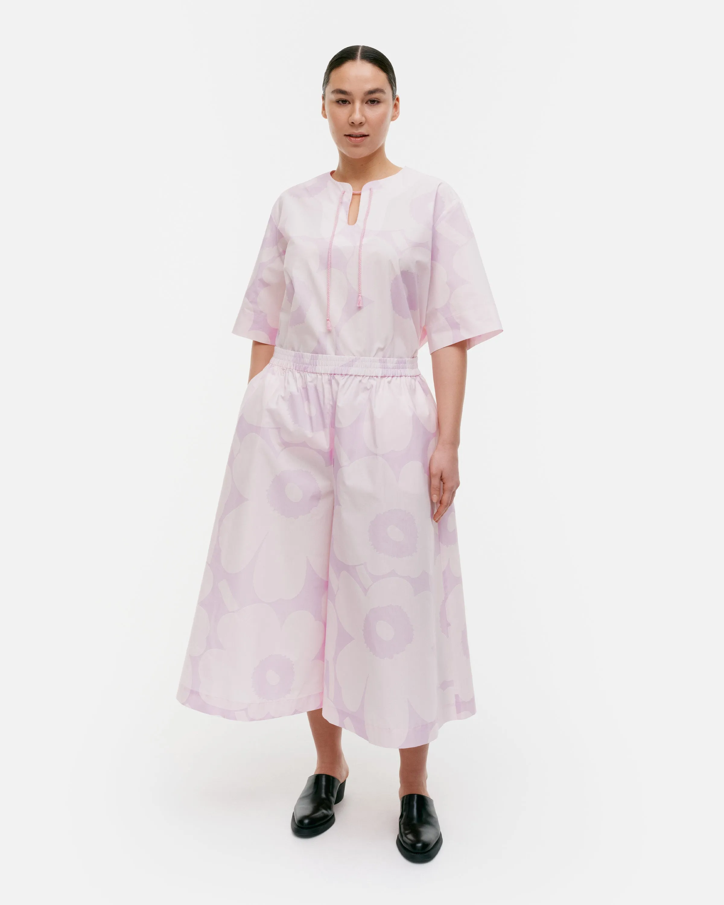 Kearte Unikko Cotton Poplin Elastic Waist Culottes
