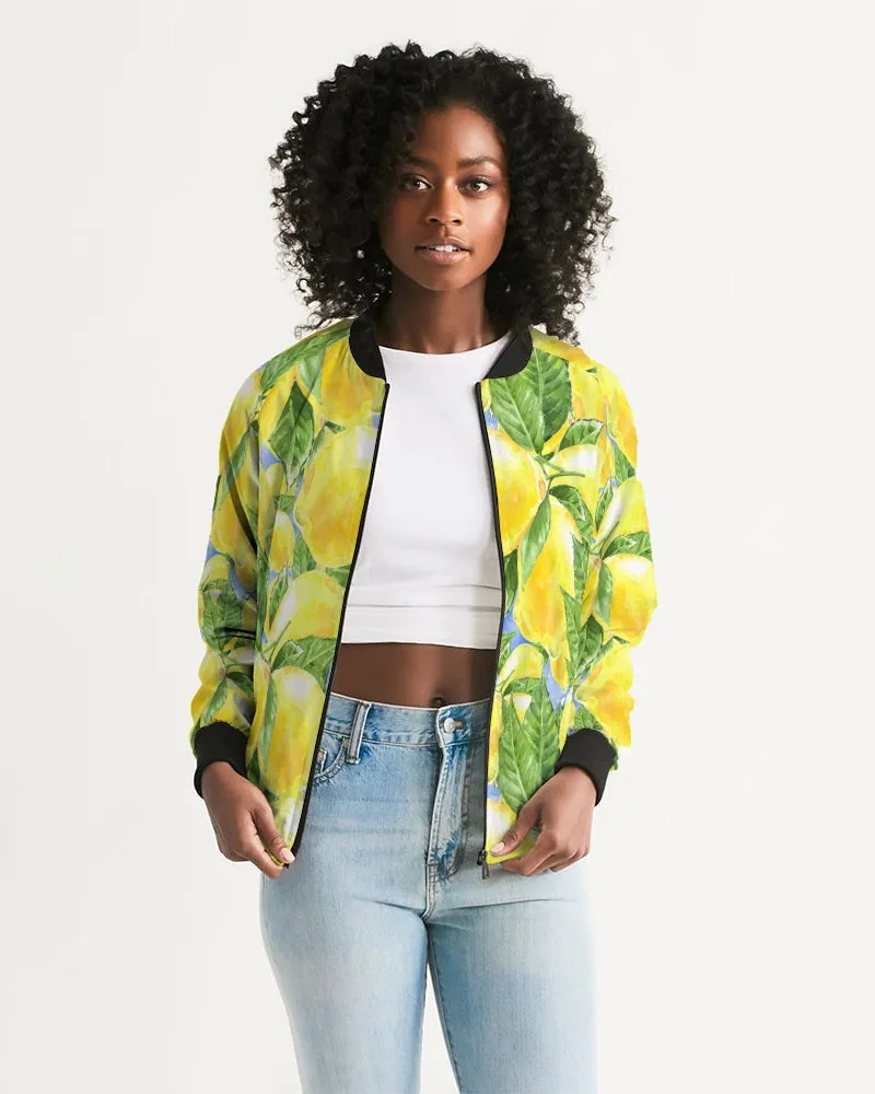 Lemon Favor Women's Bomber Jacket