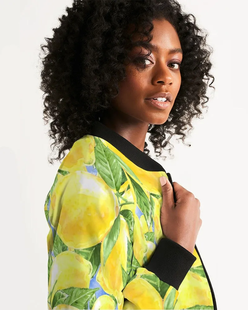 Lemon Favor Women's Bomber Jacket