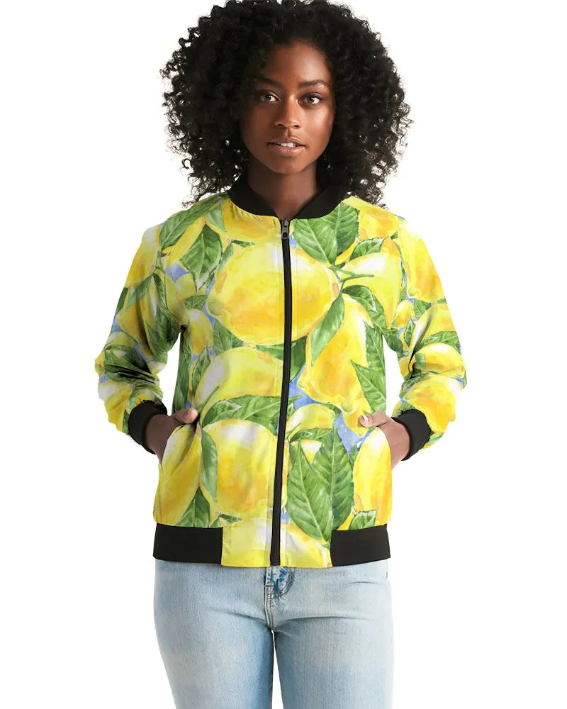 Lemon Favor Women's Bomber Jacket