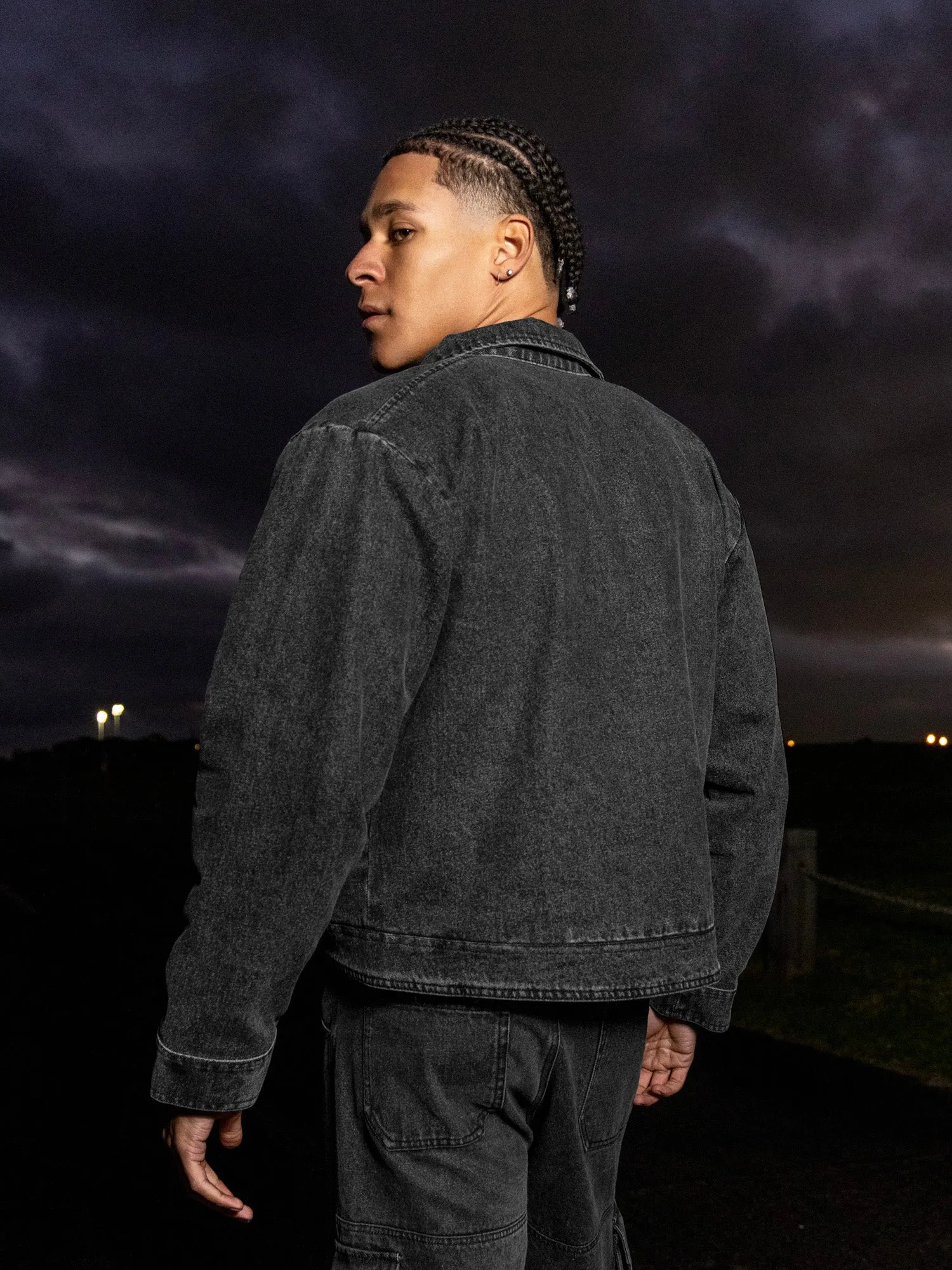 Lightweight Denim Zipper Jacket