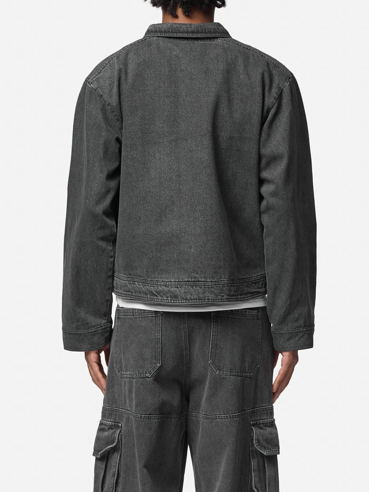 Lightweight Denim Zipper Jacket